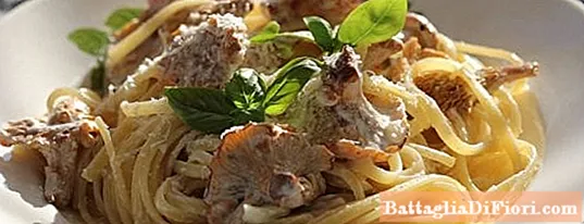Ricetta degli spaghetti ai gallinacci
